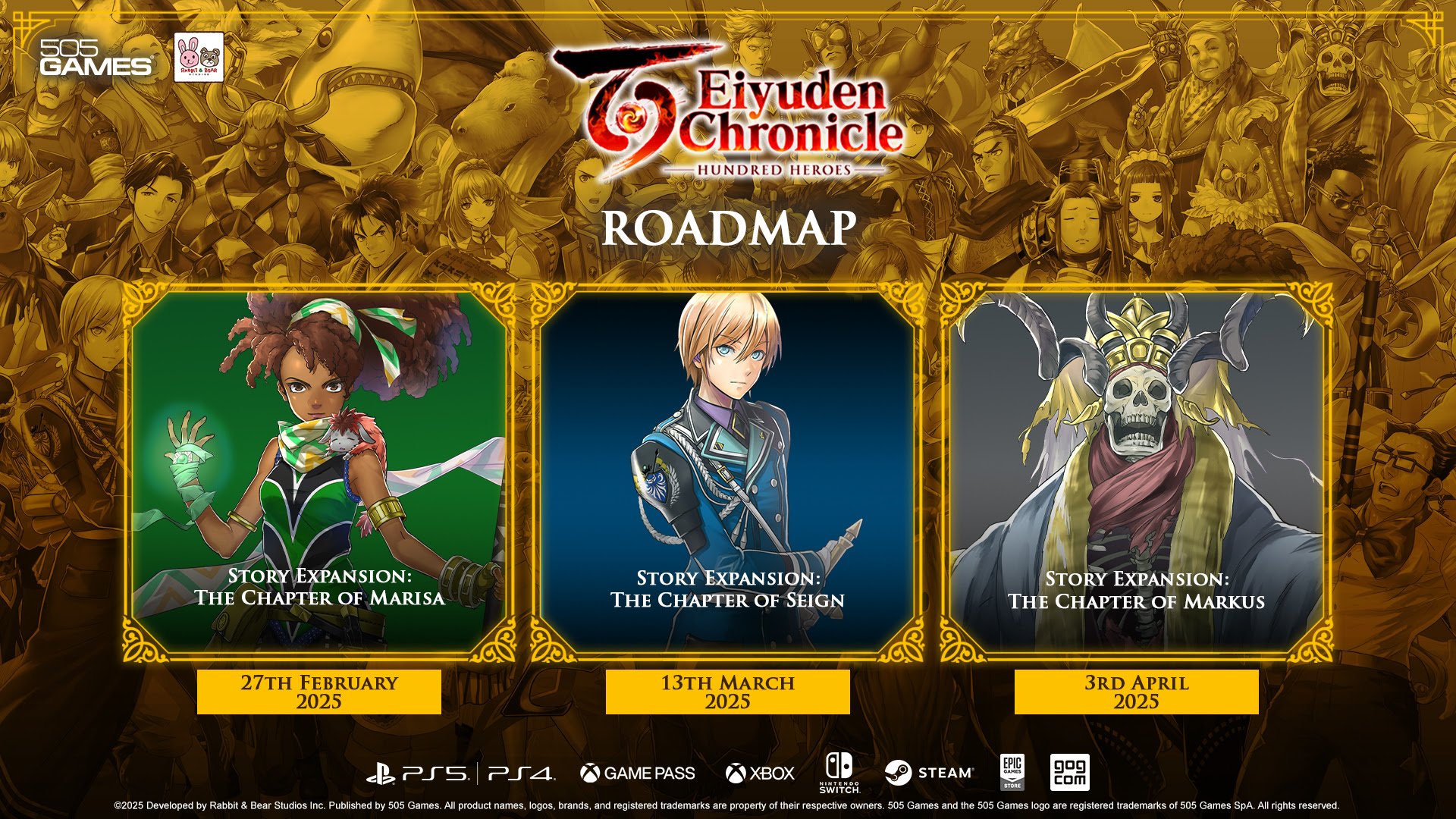 Roadmap ekspansi Eiyuden Chronicle: Hundred Heroes