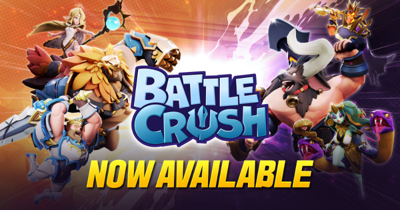 Poster resmi Battle Crush dengan karakter mitologi.