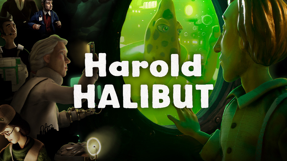 Harold melihat makhluk asing di balik jendela kapal bawah laut.